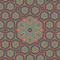 Seamless khayameya pattern design 008