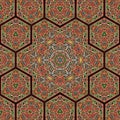 Seamless khayameya pattern design 043