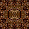 Seamless khayameya pattern design 033 Royalty Free Stock Photo