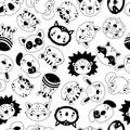 Seamless kids background with animals Royalty Free Stock Photo