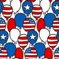 Seamless kids pattern for USA Independence Day