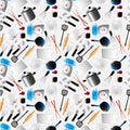 Seamless Kitchen pattern Royalty Free Stock Photo