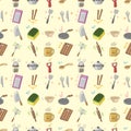 Seamless Kitchen pattern Royalty Free Stock Photo