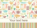 Seamless kitchen vector background