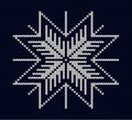 Seamless knit snowflake design