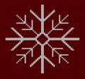 Seamless knit snowflake design