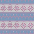 Seamless knit texture pattern. Winter vector illustration for Christmas, New Year, winter design. Royalty Free Stock Photo