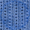 Seamless Knit Wallpaper. Handmade Pattern. Indigo