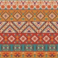 Seamless knitted navajo pattern