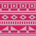 Seamless knitted pattern christmas sweater design Royalty Free Stock Photo