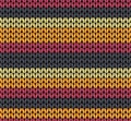 Seamless knitted pattern vector Royalty Free Stock Photo