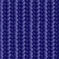 Seamless knitted pattern. Woolen fabric.Christmas Blue winter warm sweater. Royalty Free Stock Photo