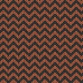 Seamless knitted zigzag pattern. Missoni design, vector illustration. Royalty Free Stock Photo