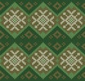 Seamless knitting ornament pattern