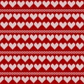 Seamless knitting pattern Royalty Free Stock Photo