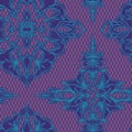 Seamless lace decorative pattern with lace effect. Royalty Free Stock Photo