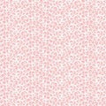 Seamless lace fabric texture. Pink and white openwork pattern background Royalty Free Stock Photo