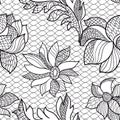 Seamless lace pattern