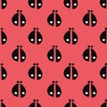 seamless lady bug pattern