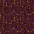 Seamless lava or fire pattern with stones for graphic design.