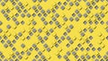 Seamless layered background with random rhombuses of yellow and gray colors with shadows