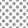 Plain circled stripes vector pattern design Royalty Free Stock Photo