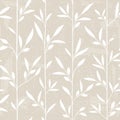 Seamless leaf pattern with grunge texture