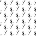 Seamless Leafy Flower Pattern Hand Drawn Design Repeated Design Interior Pattern Useful