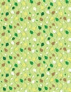 Seamless leave template texture with green beige color. Seamless stylized leave pattern.