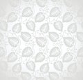 Seamless leaves background for wedding card Royalty Free Stock Photo