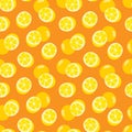 Seamless Lemon pattern with tropic fruits Seamless pattern texture design