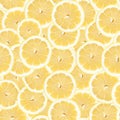 Seamless Lemon Slice Pattern