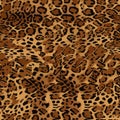 Seamless leopard cheetah texture animal skin pattern vector. Brown design for textile fabric printing. Suitable Royalty Free Stock Photo