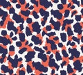 Seamless leopard fur pattern for textile print Royalty Free Stock Photo