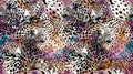 Seamless leopard pattern. Abstract animals pattern Royalty Free Stock Photo