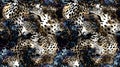 Seamless leopard pattern. Abstract animals pattern Royalty Free Stock Photo