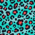 Seamless leopard pattern.