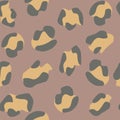 Seamless leopard pattern. Vector illustration. Royalty Free Stock Photo
