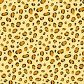 Seamless leopard print texture. Jaguar fur repeat Royalty Free Stock Photo