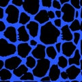 Seamless leopard print. Vector pattern, texture, background Royalty Free Stock Photo