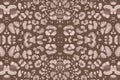 Seamless Leopard Repeat. Brown Ocelot Art