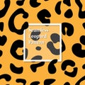 Seamless leopard skin pattern for your design. Royalty Free Stock Photo