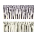 Seamless lifeless forest trees silhouettes. Early spring or late autumn background vector illustration Royalty Free Stock Photo