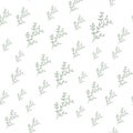 Seamless light blue leaf pattern. Vector illustration Royalty Free Stock Photo