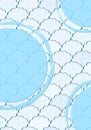 Seamless Light Blue and White Fluffy Cloud Pattern