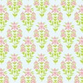 Seamless lily texture. Vector