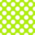 Lime Green Polka Dot Seamless Paper Pattern