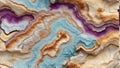 Seamless Limestone Wonderland: Geode Crystal Hues. AI generate
