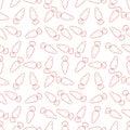 seamless line carrot pattern for background