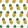 seamless line pineapple pattern for background